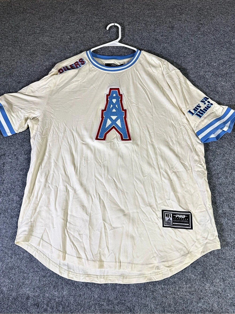 Starter Houston Oilers NFL jersey NFL Jersey Blue & Cream XL NWT